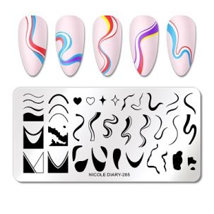 Plaque Stamping nail art