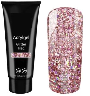 Acrylique gel Glitter lilac Polygel