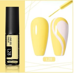 liner paint jaune pastel