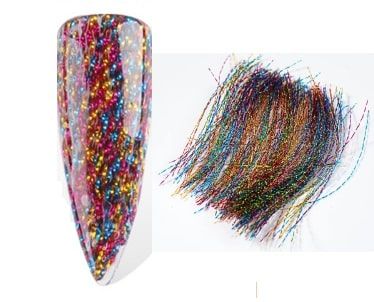 laser nail art multicolores