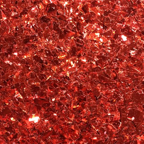 Sachet MYLAR flakes copeaux extra-plats pour nail art-rouge