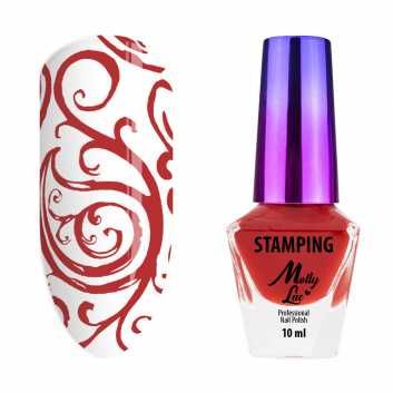 Vernis à ongles stamping rouge