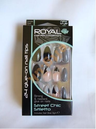  faux ongles swag plastiques americano gris