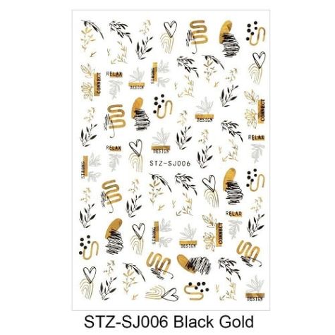 Motifs black and gold