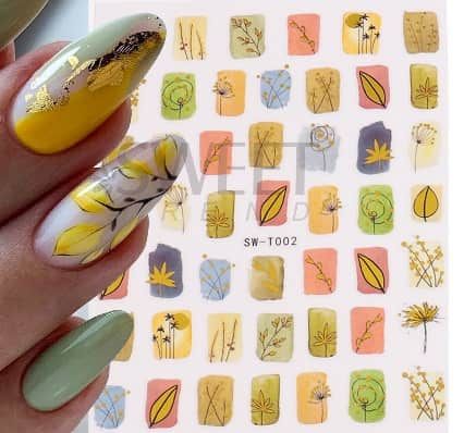 Stickers nail art graphisme pour des ongles