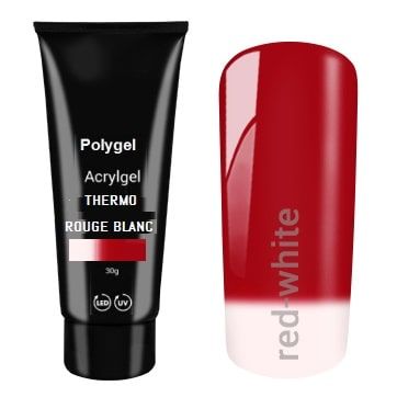 Polygel thermo rouge blanc